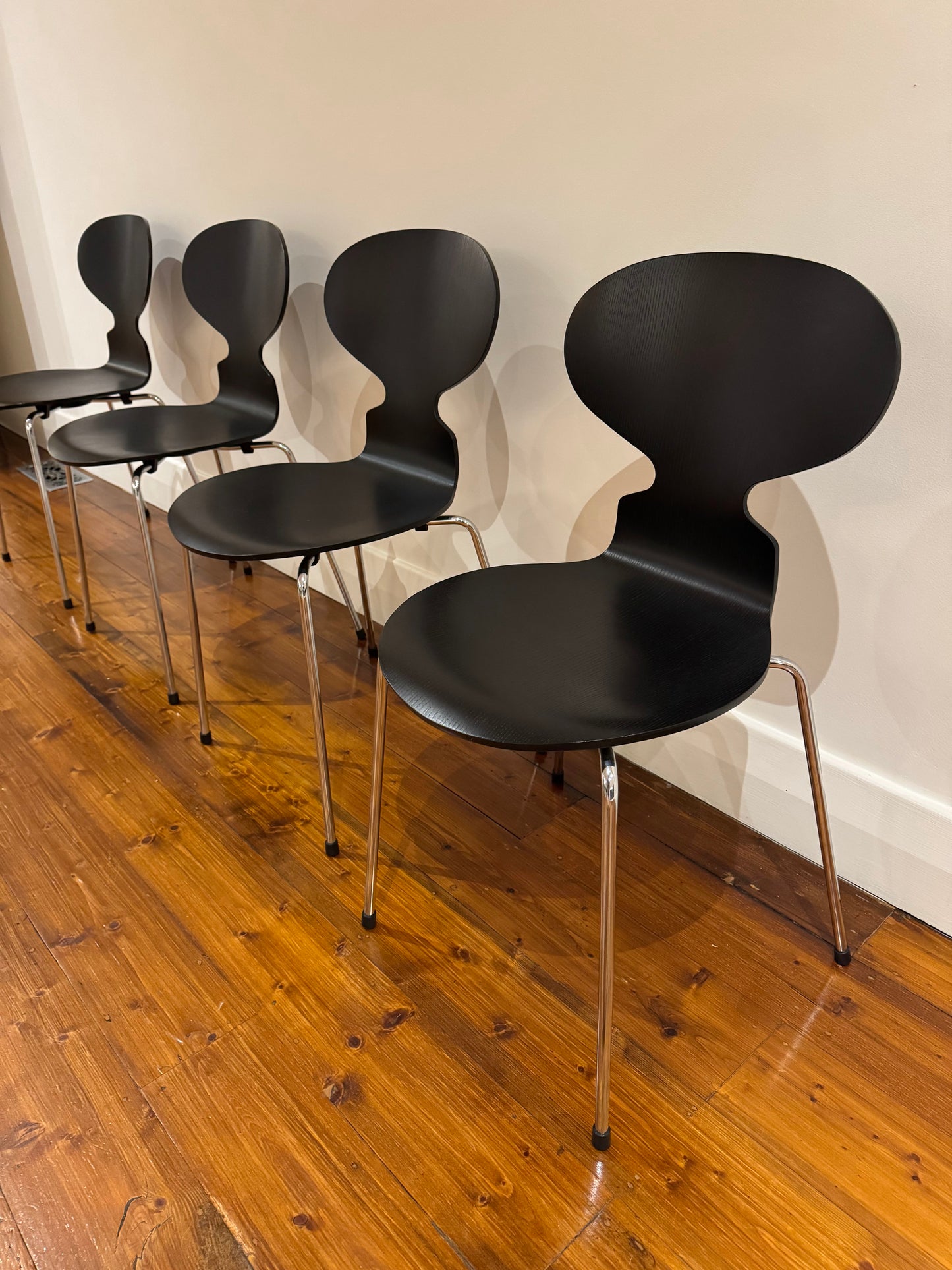 Set of Eight Fritz Hansen Ant Chairs