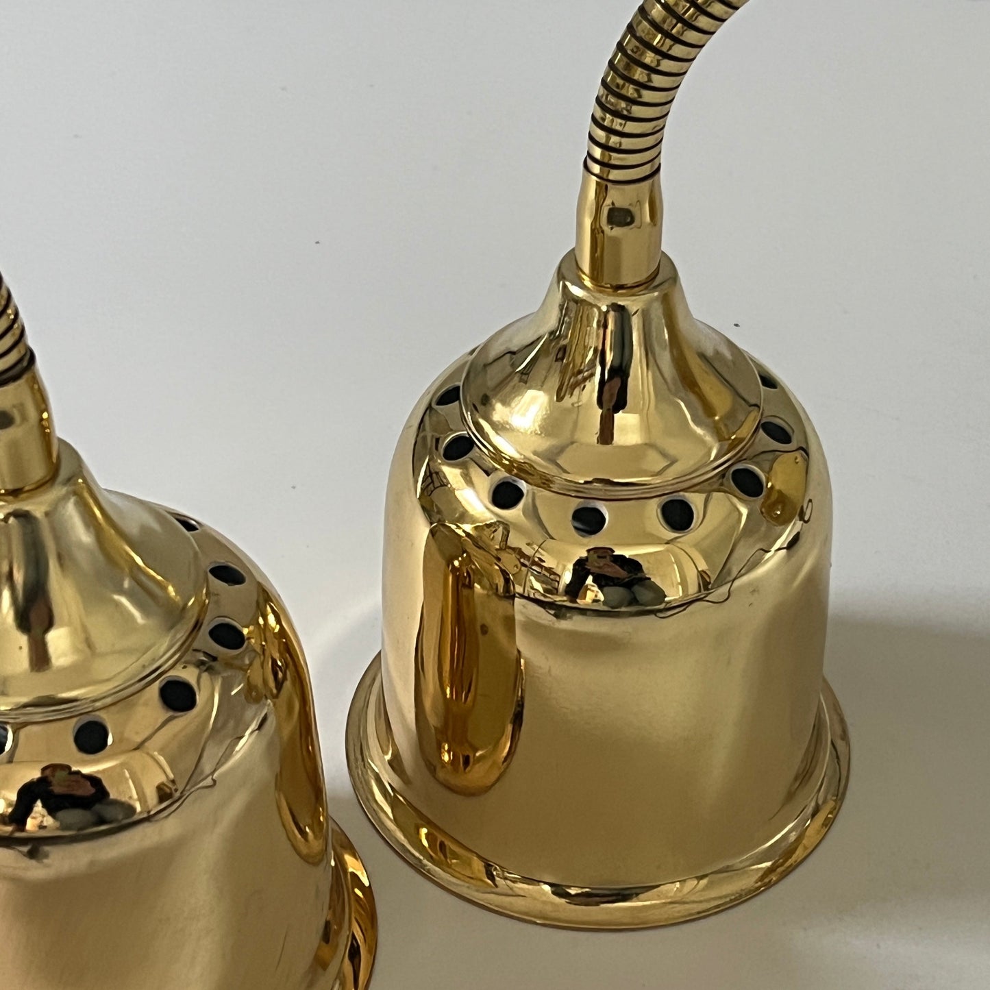 Pair of Brass Bedside Wall Lights, Sweden 1960s