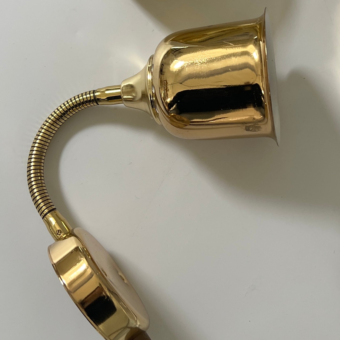 Pair of Brass Bedside Wall Lights, Sweden 1960s