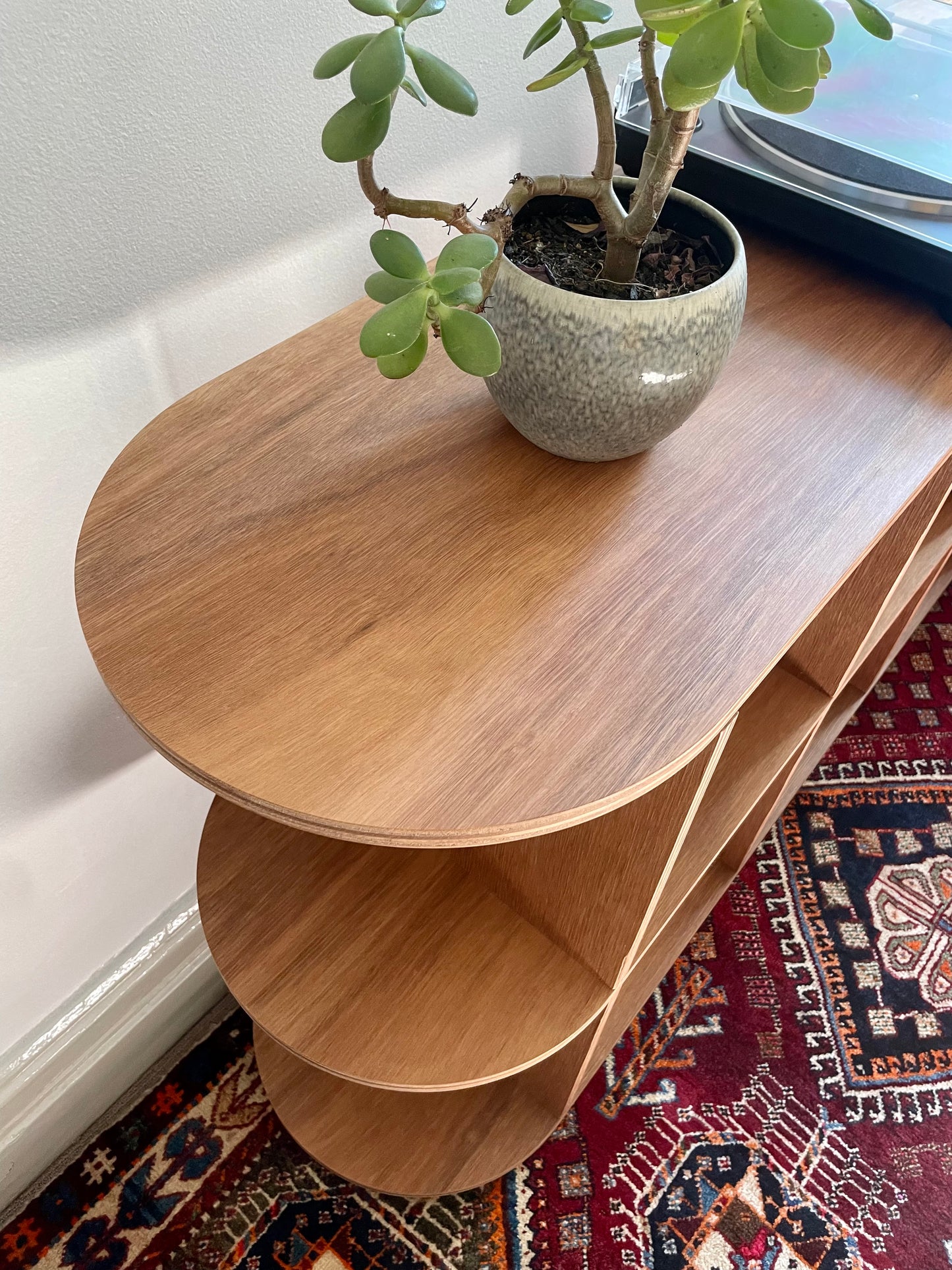 - Handcrafted Australian Blackbutt Curved Console / Sideboard