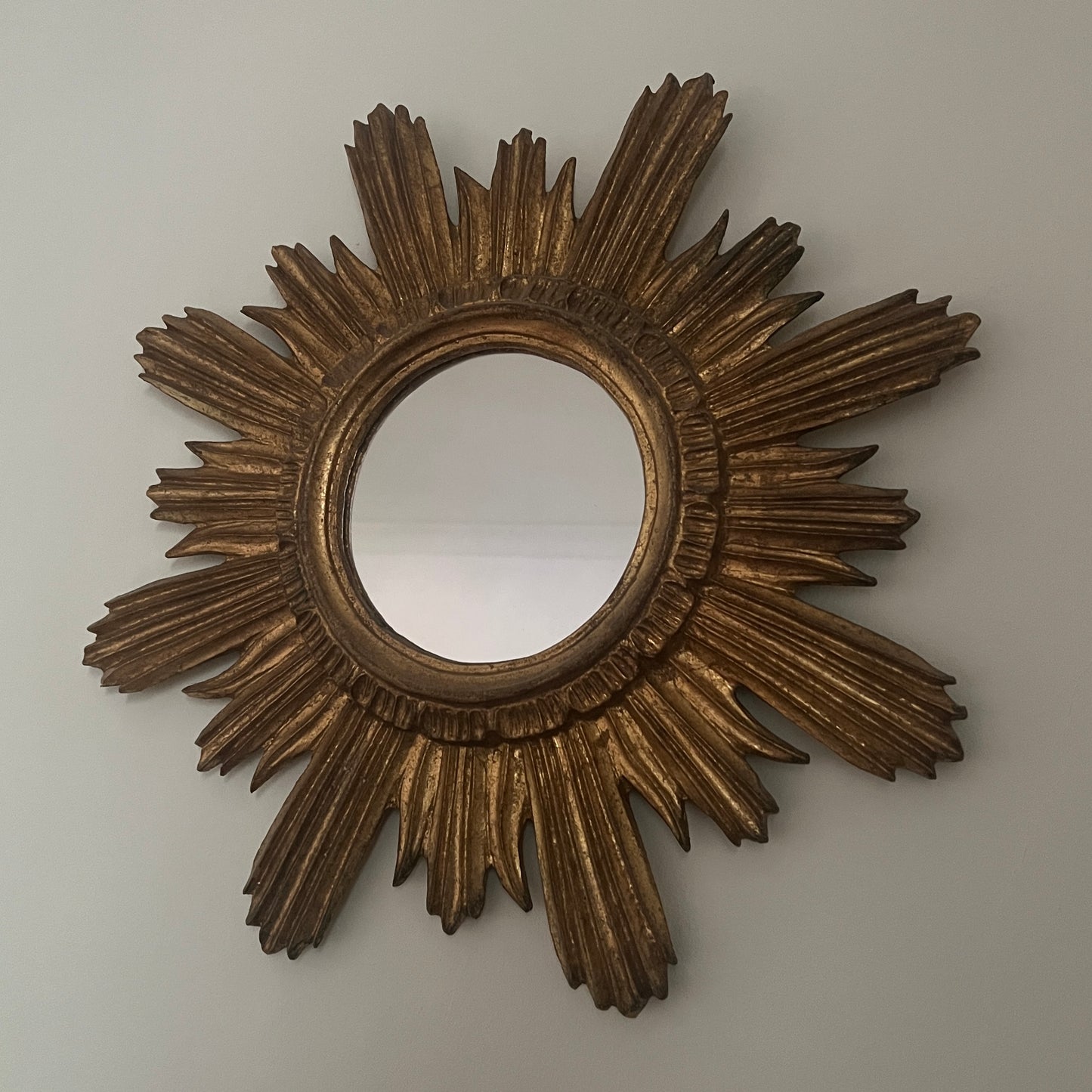 1950s Italian Gilt Sun Mirror