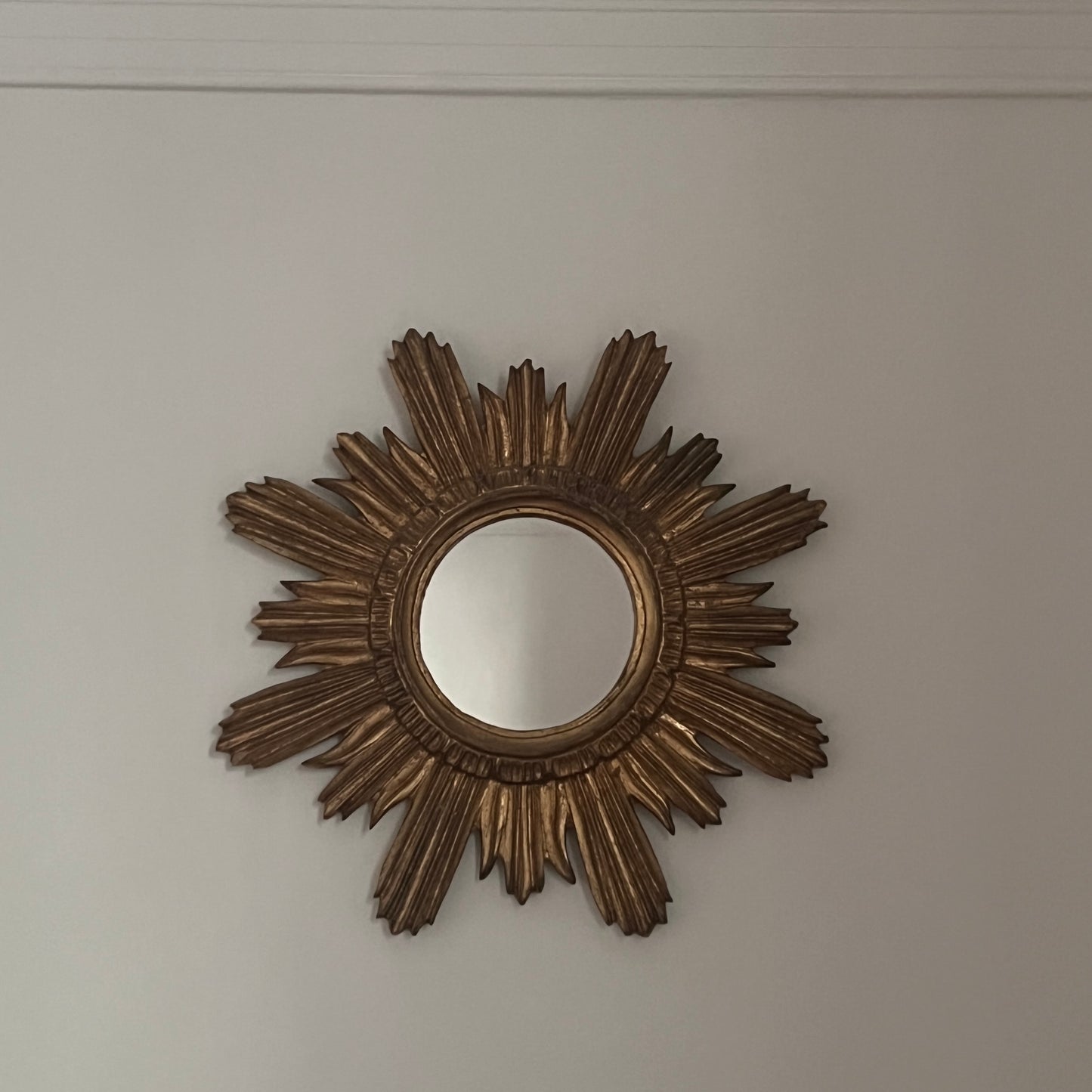 1950s Italian Gilt Sun Mirror