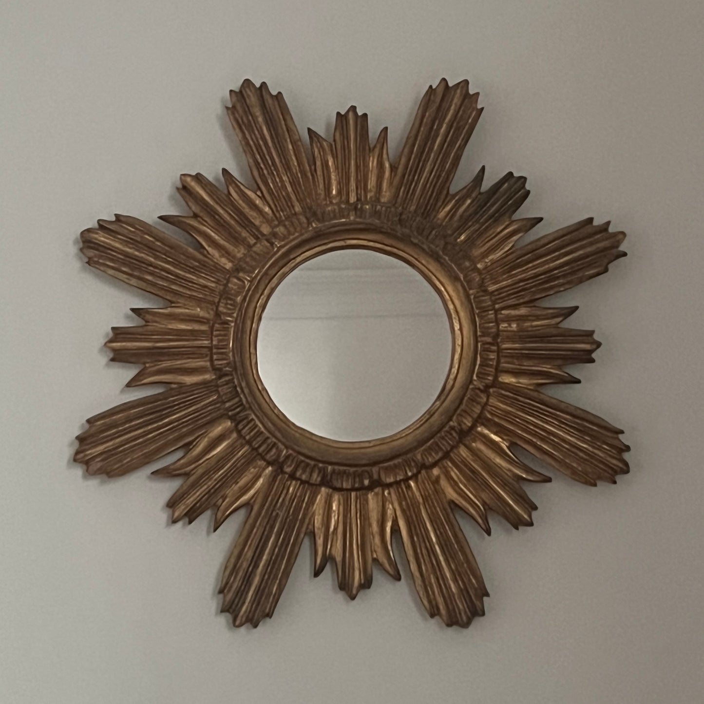 1950s Italian Gilt Sun Mirror
