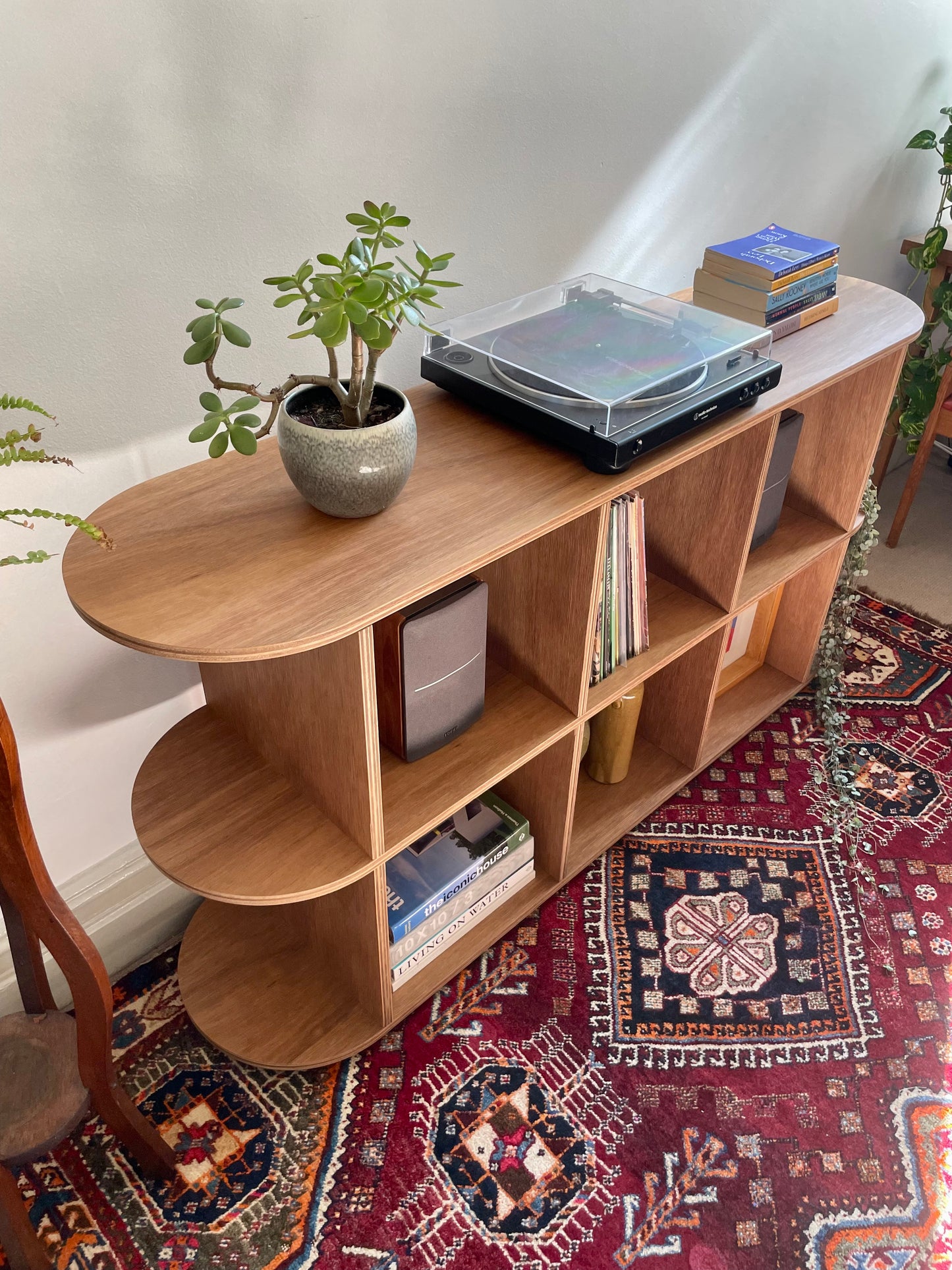 - Handcrafted Australian Blackbutt Curved Console / Sideboard