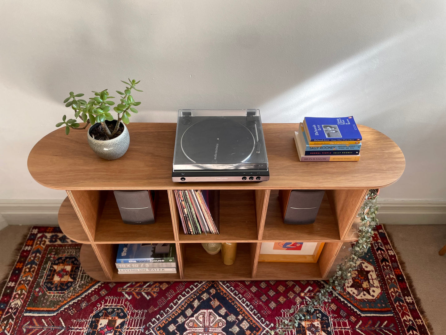 - Handcrafted Australian Blackbutt Curved Console / Sideboard