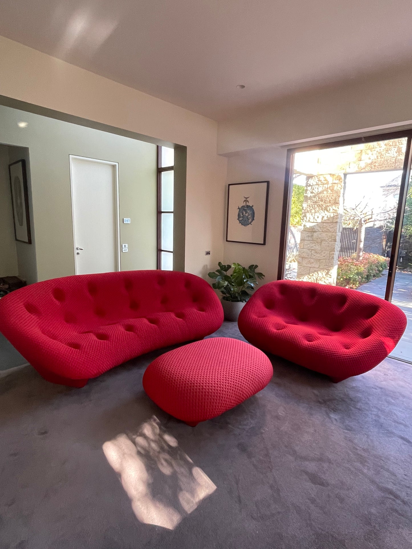 Lignet Roset Ploum Three Seater, Two Seater & Ottoman