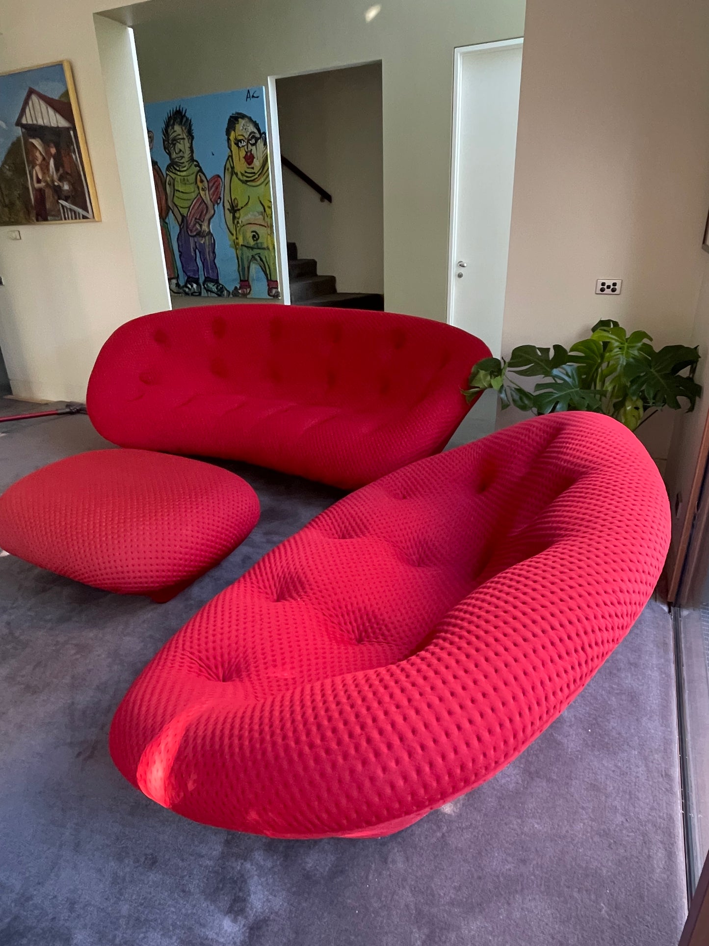 Lignet Roset Ploum Three Seater, Two Seater & Ottoman