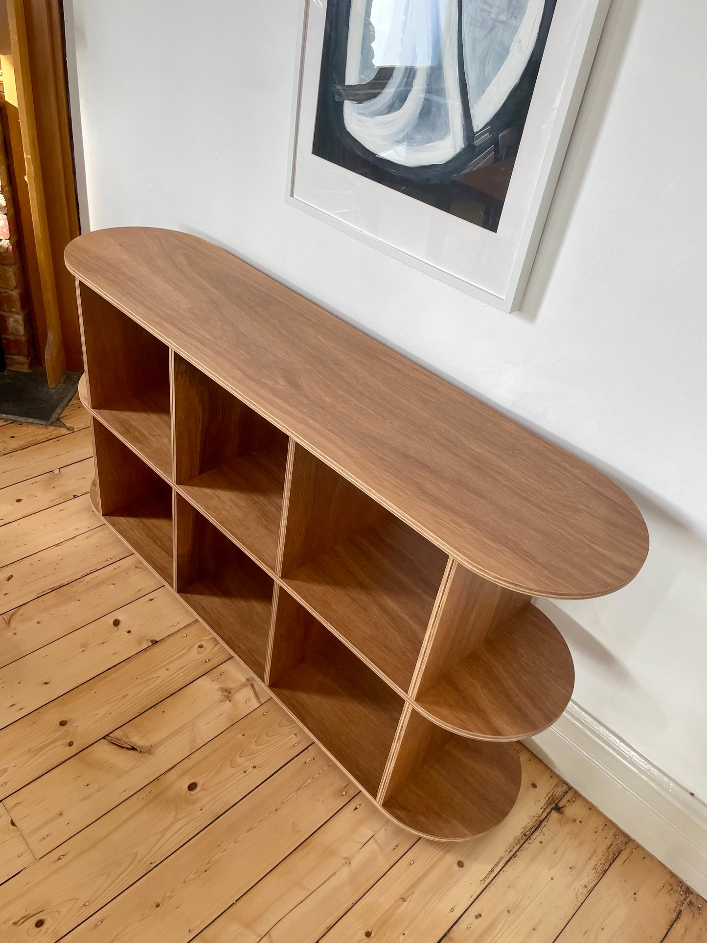 - Handcrafted Australian Blackbutt Curved Console / Sideboard