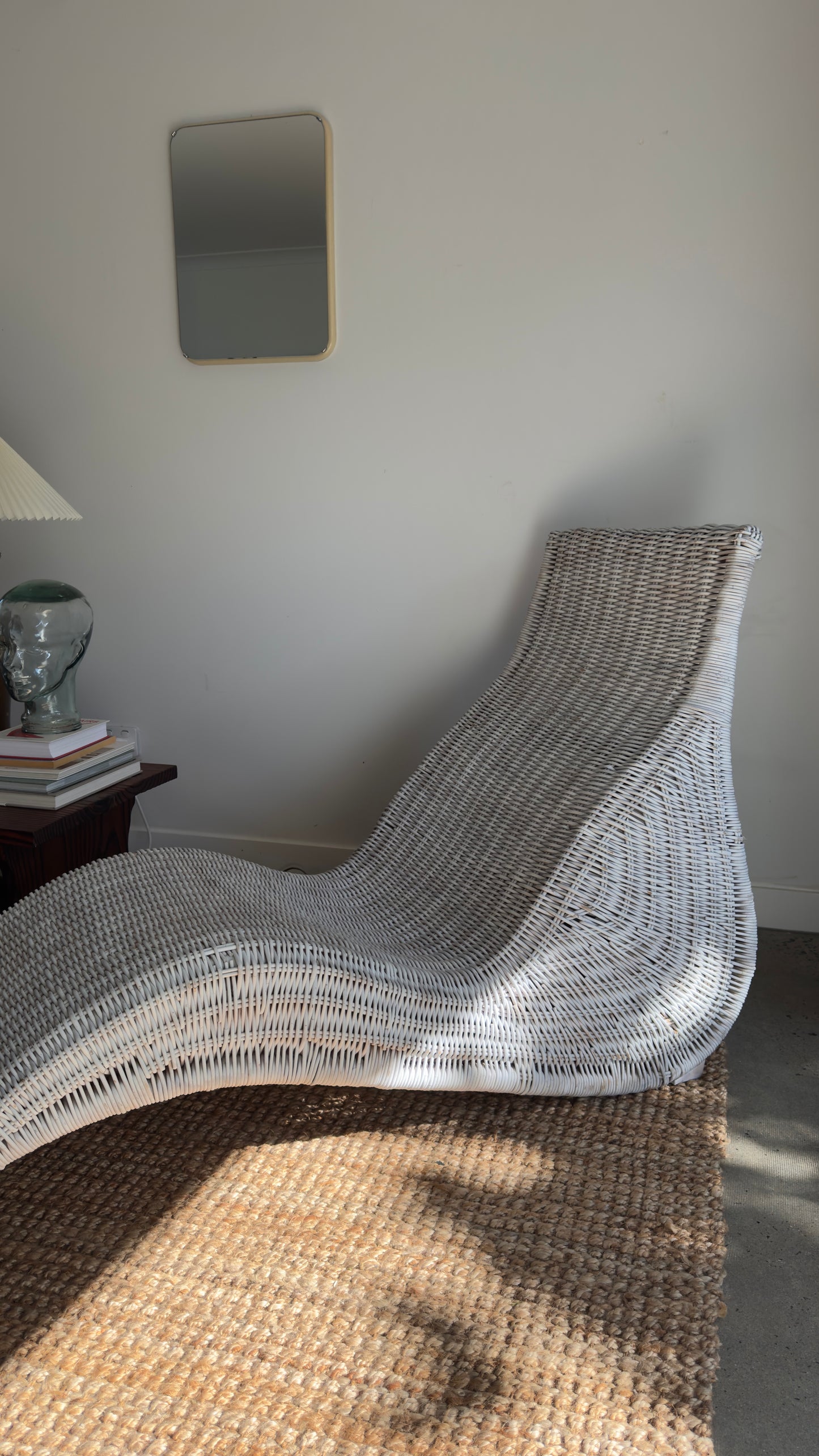 Vintage Ikea Karlskrona Wicker Lounge Chair