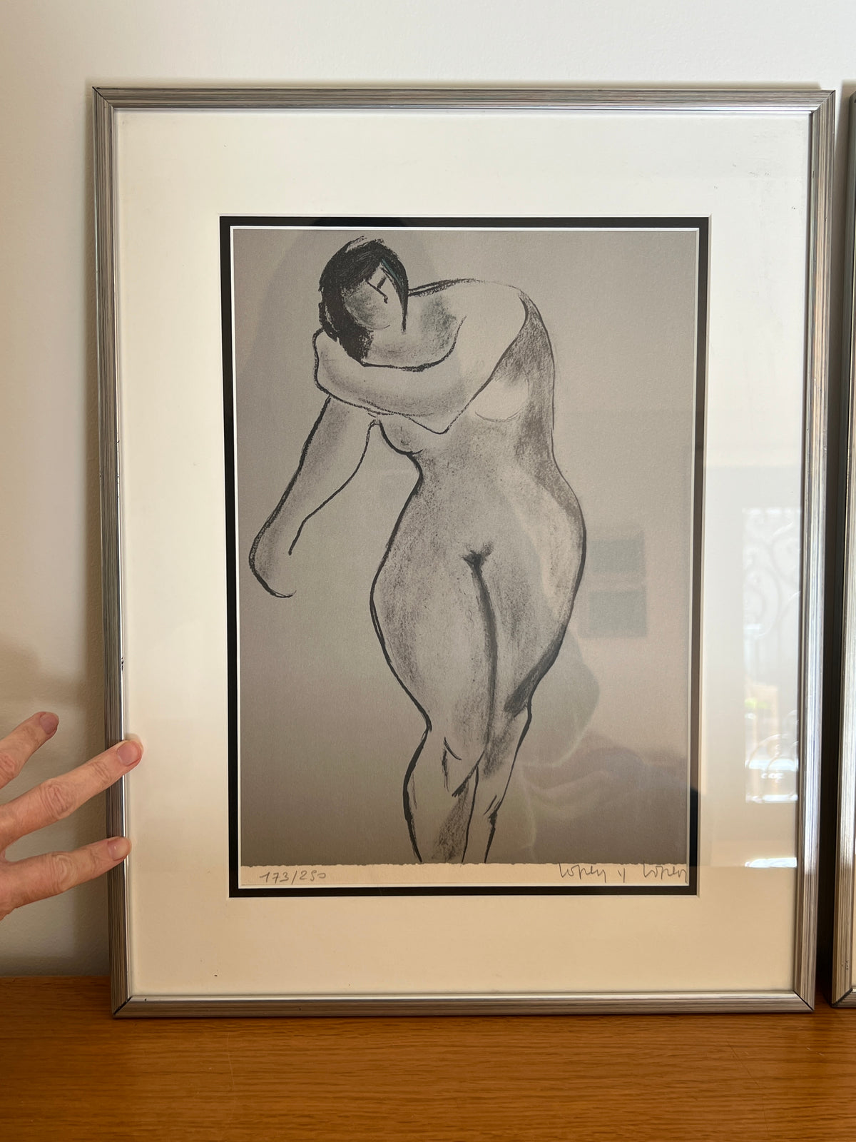 Pair of Signed Lithographs by Maria Lopez, Spain