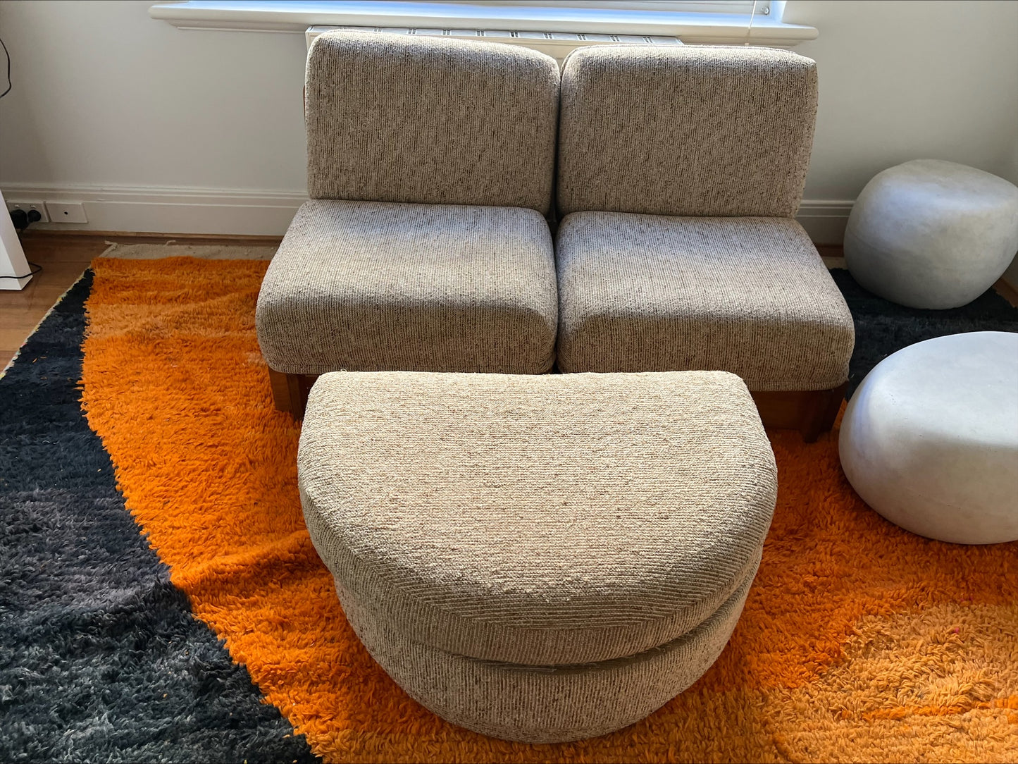 - Vintage Parker Modular Sofa Set