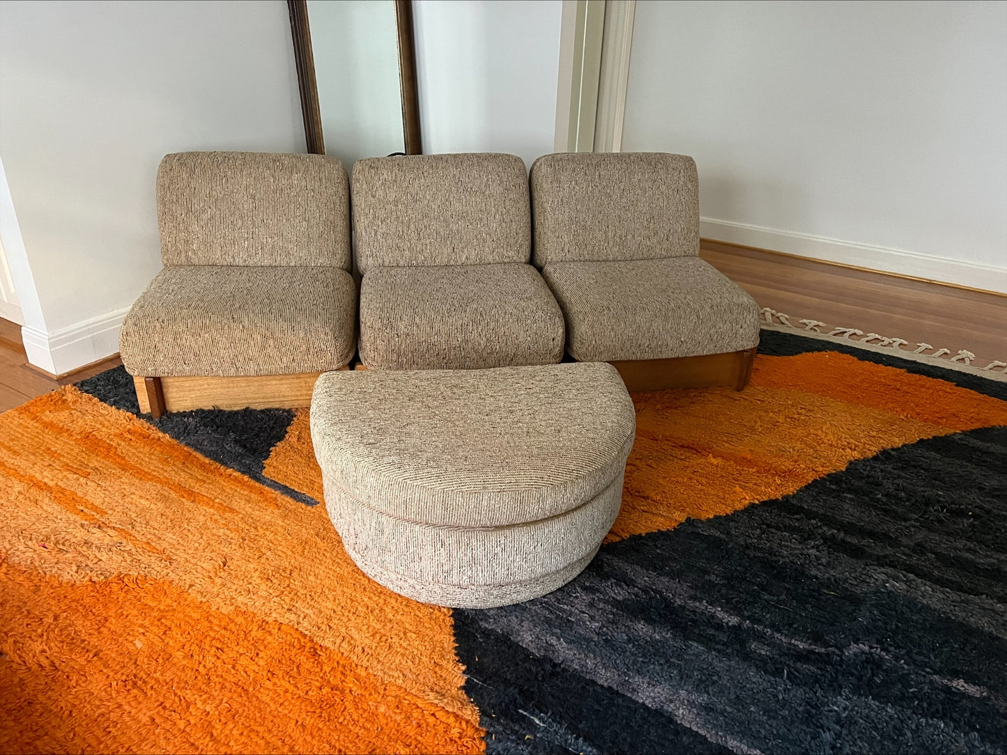- Vintage Parker Modular Sofa Set