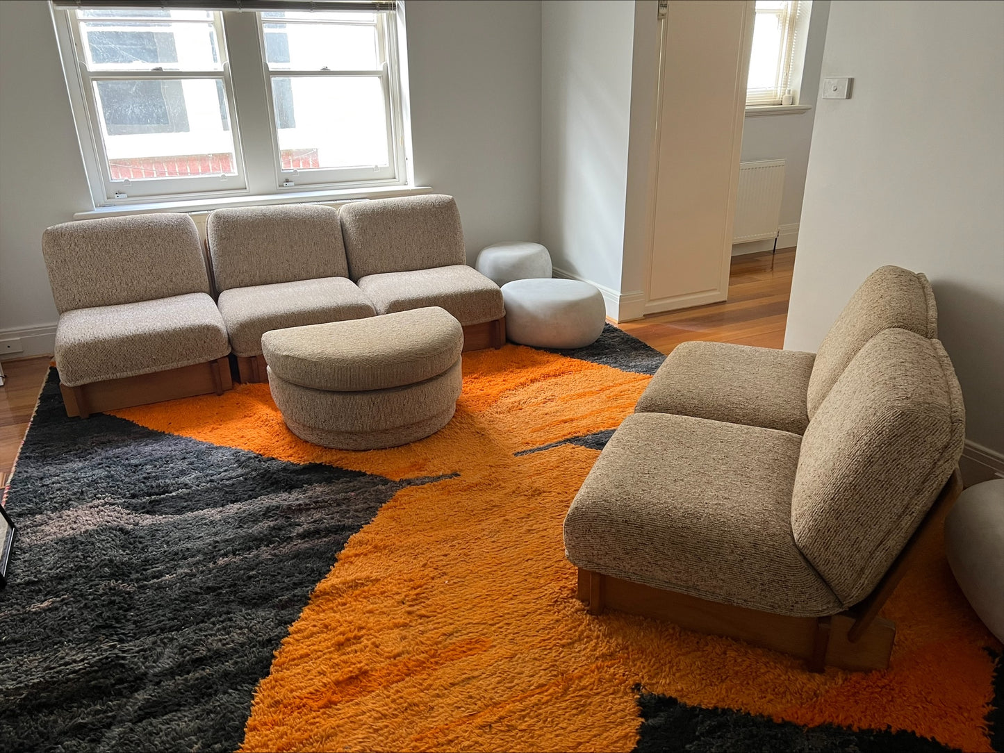 - Vintage Parker Modular Sofa Set