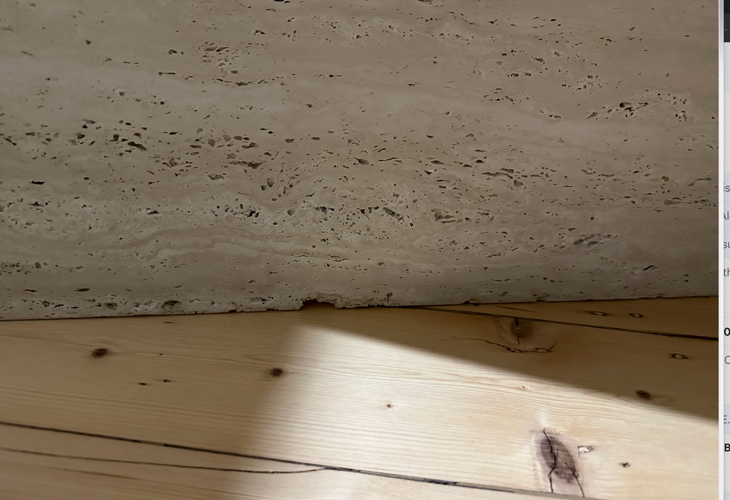 Vintage Travertine Split Level Coffee Table