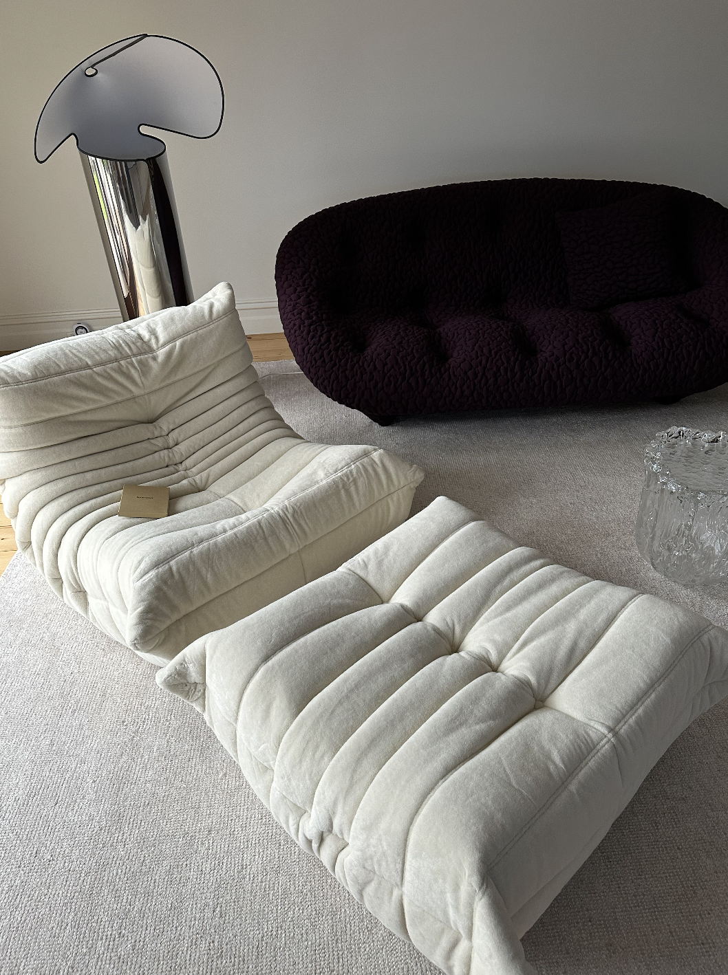 Togo Fireside Lounge Chair and Ottoman