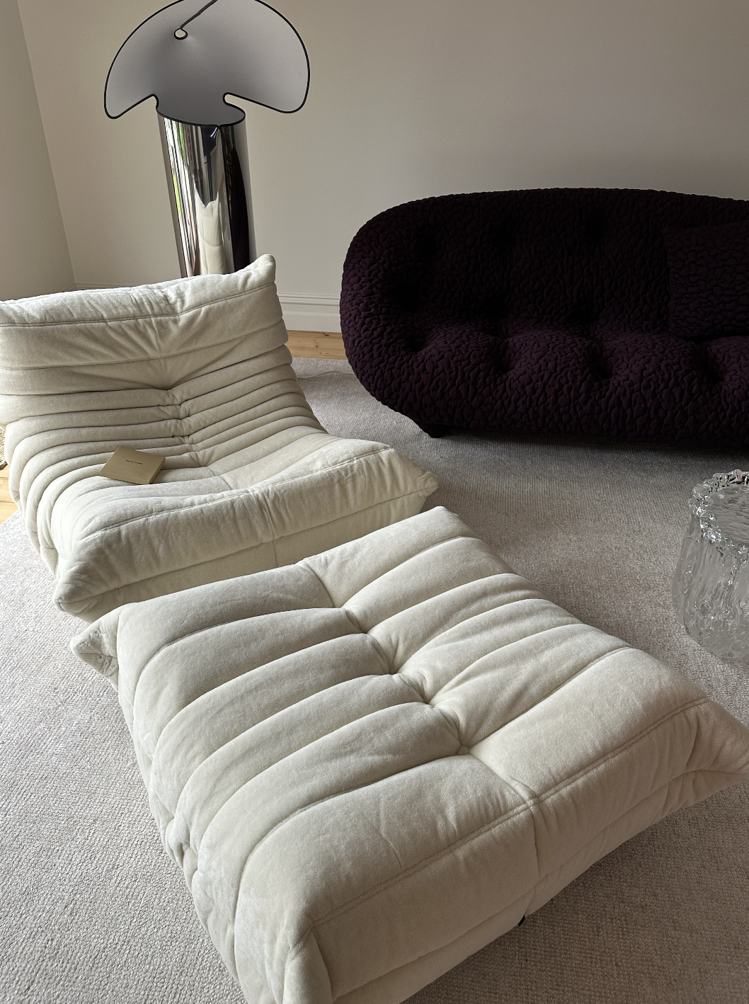 Togo Fireside Lounge Chair and Ottoman