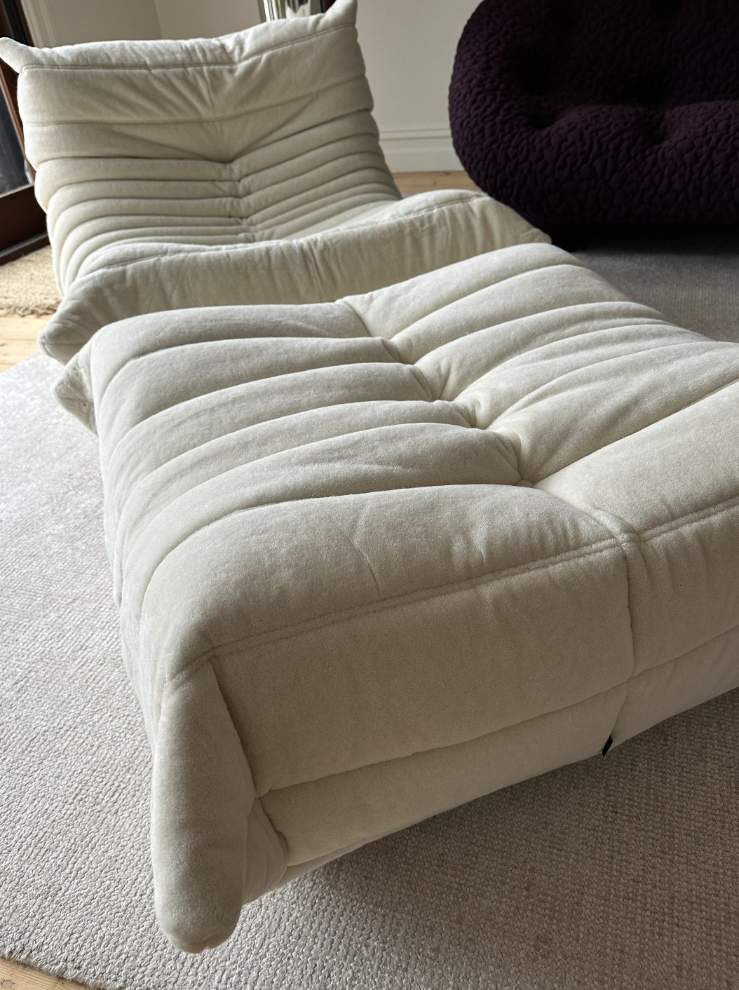 Togo Fireside Lounge Chair and Ottoman