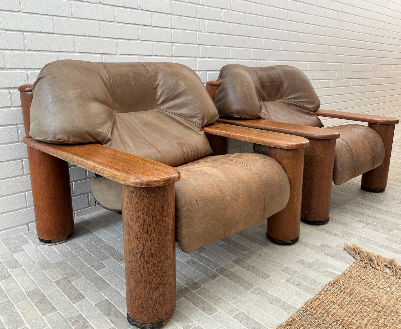 On Hold - Pacific Green ‘Hacienda’ Armchairs (pair)