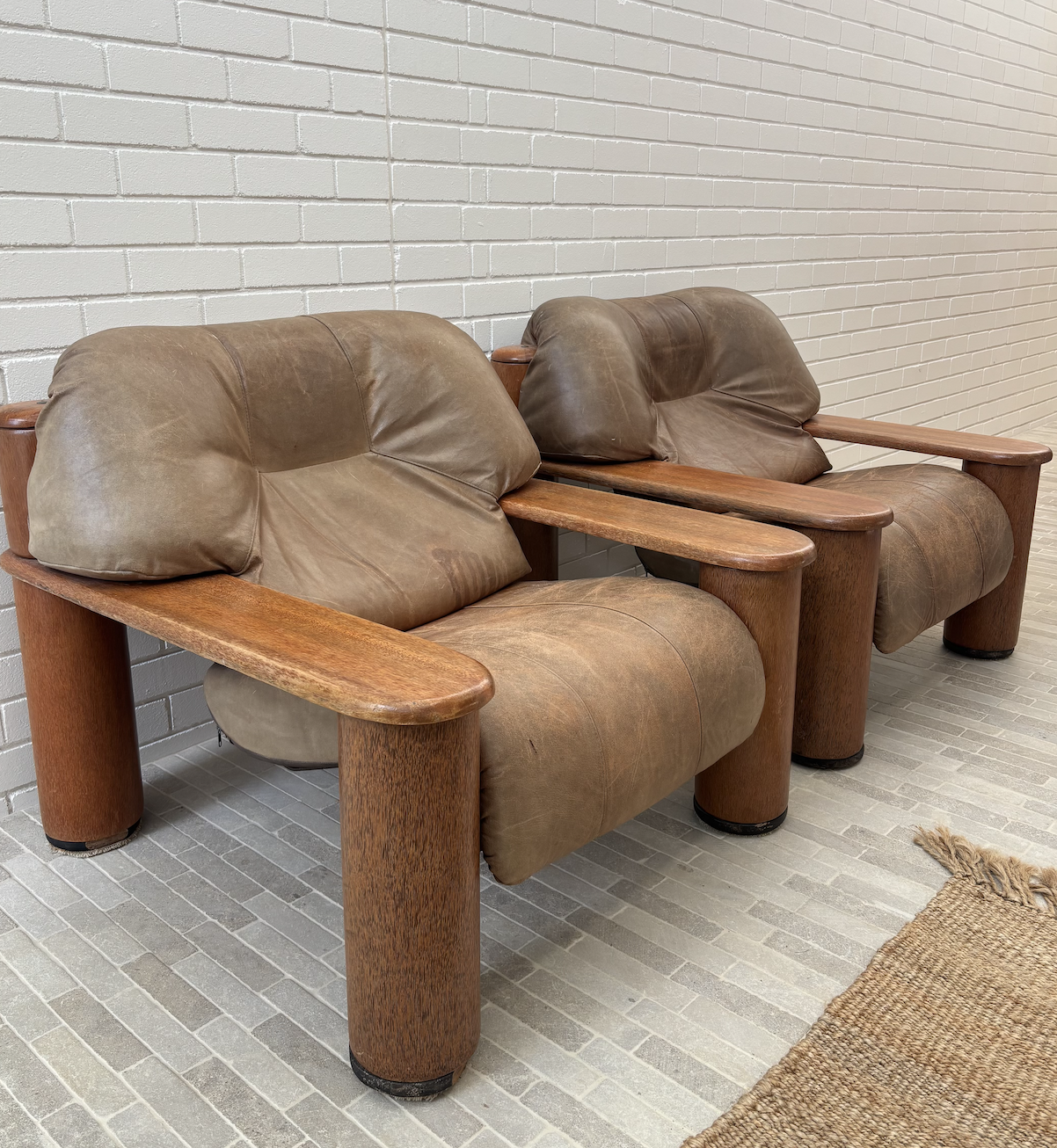 On Hold - Pacific Green ‘Hacienda’ Armchairs (pair)