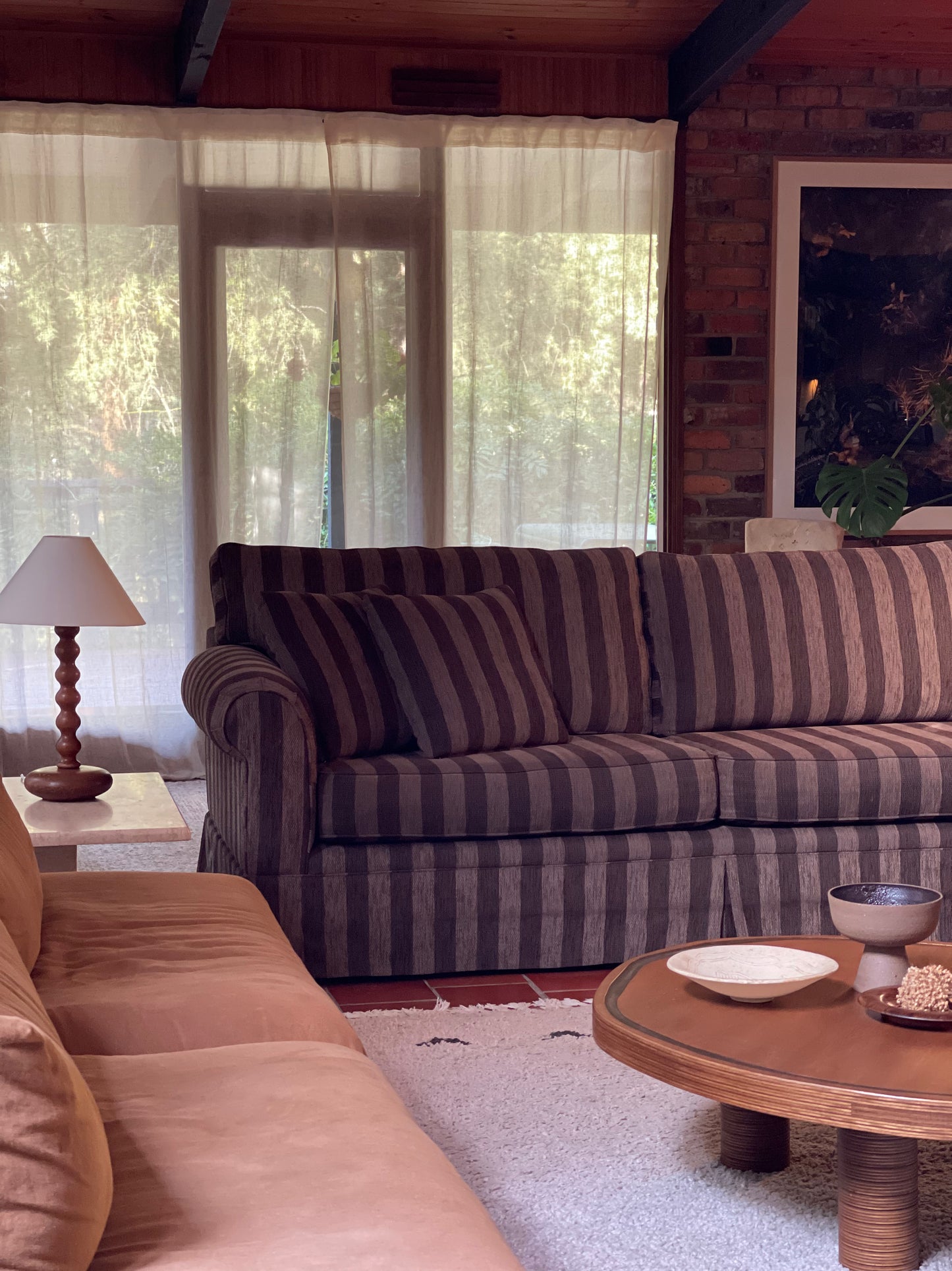 Thick Striped Sofa