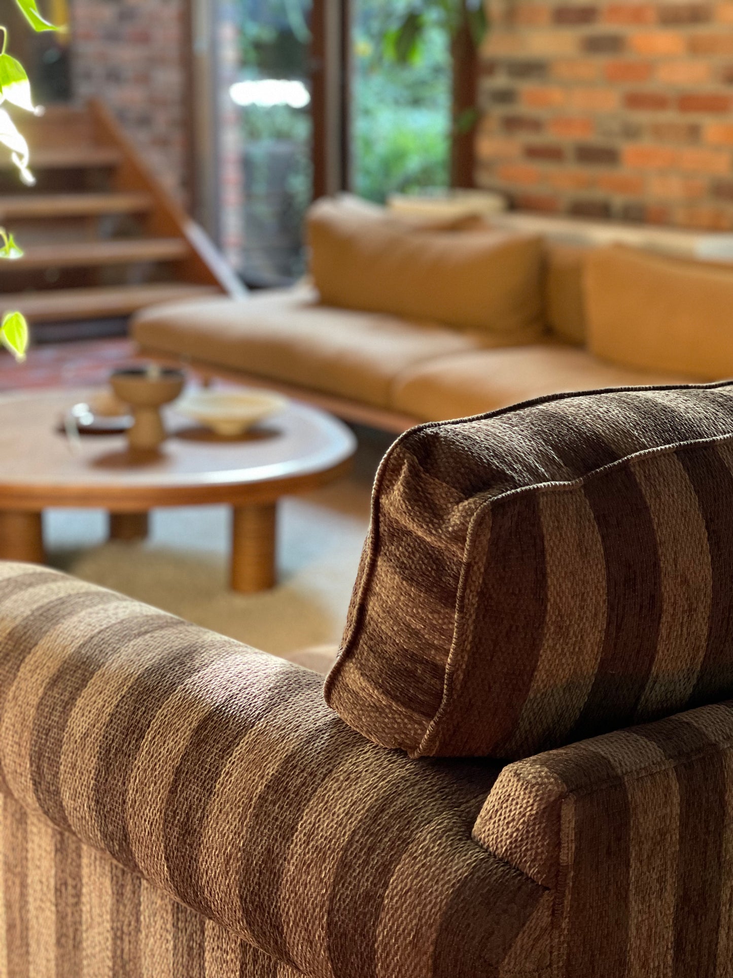 Thick Striped Sofa
