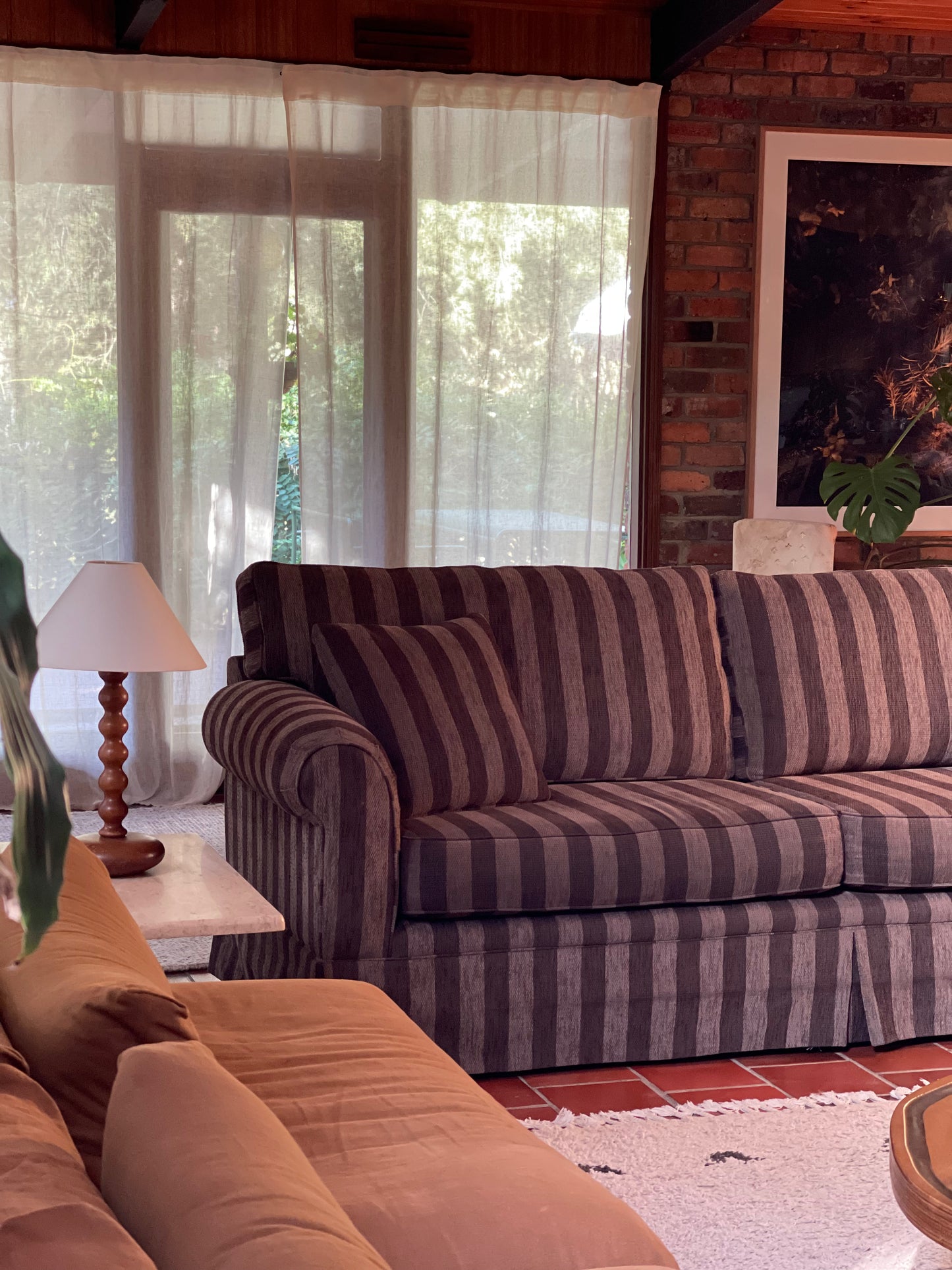 Thick Striped Sofa