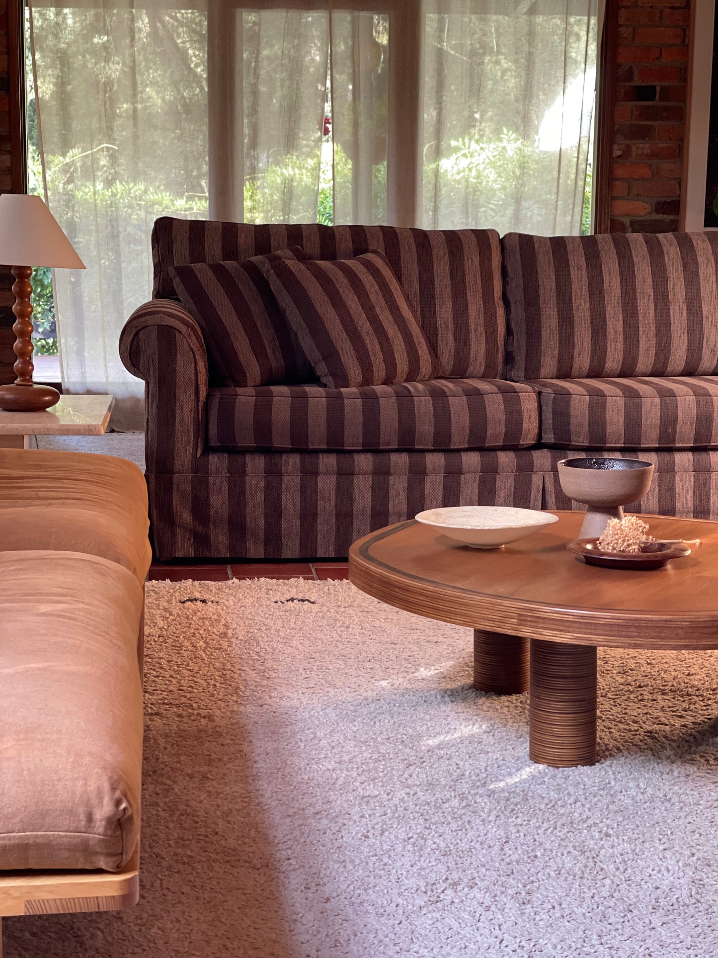 Thick Striped Sofa