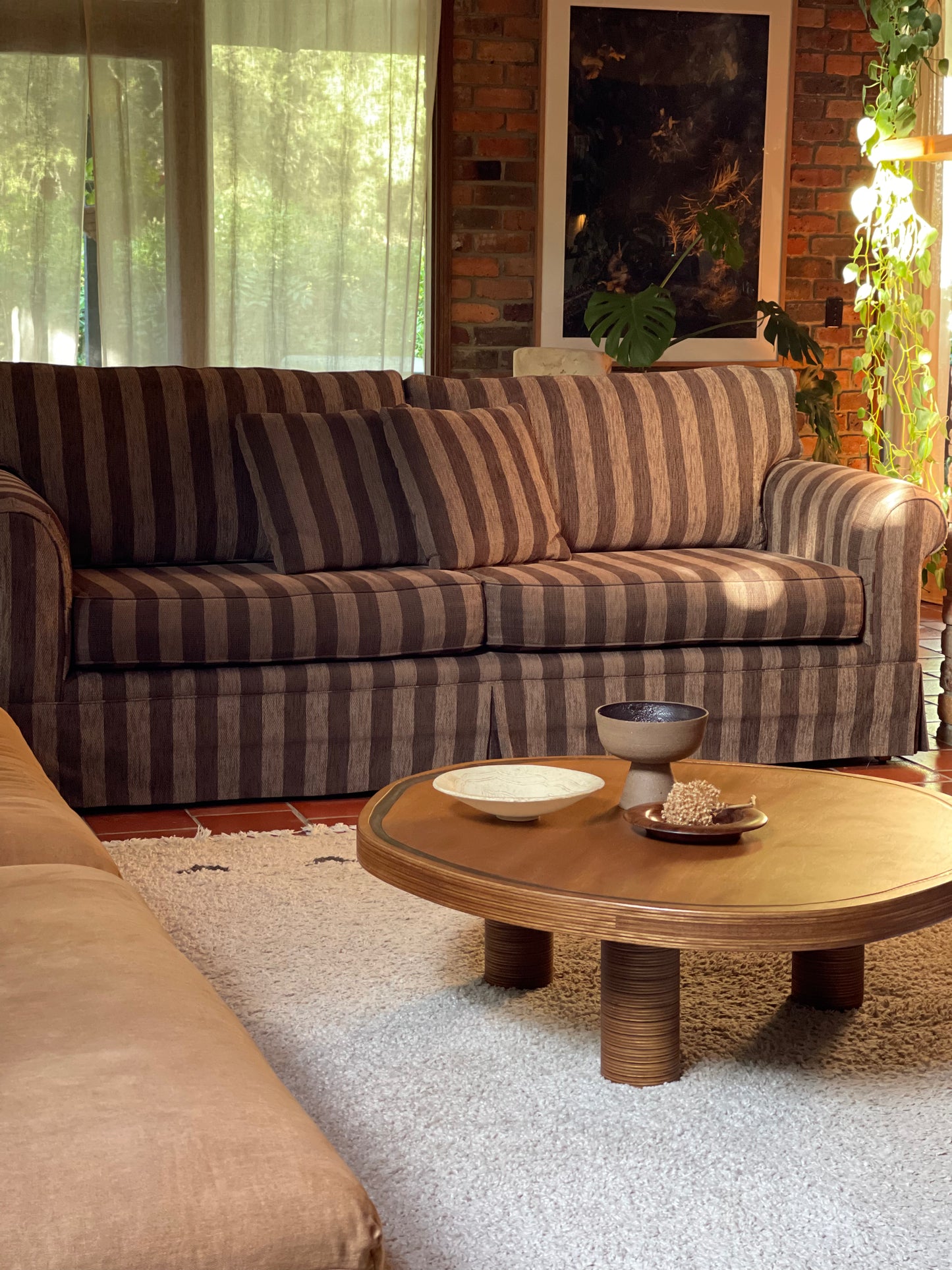 Thick Striped Sofa