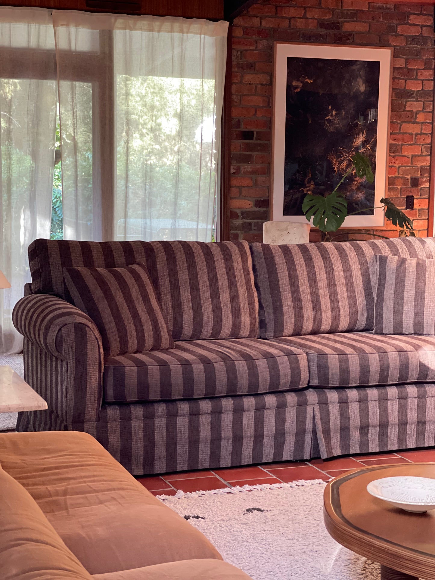 Thick Striped Sofa