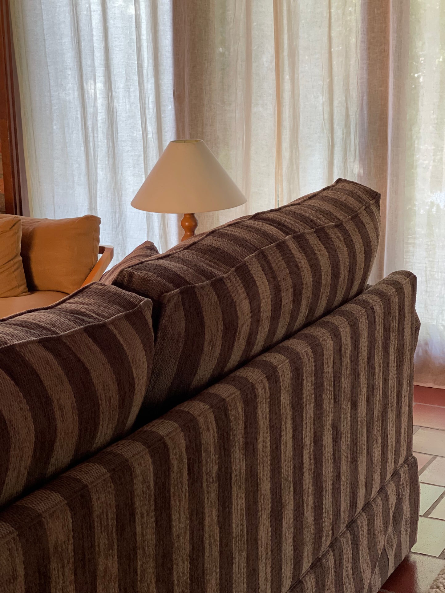 Thick Striped Sofa