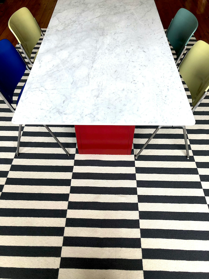 Italian Carrara Marble Dining Table