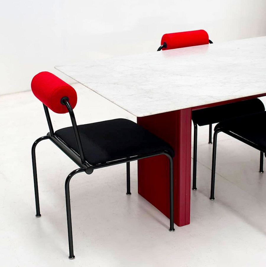 Italian Carrara Marble Dining Table
