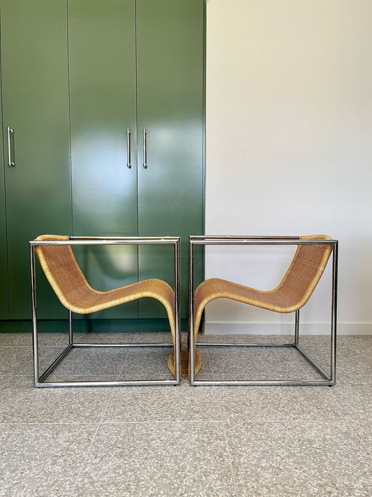 Pair of Mario Cananzi ‘Quadronda’ Lounge Chairs