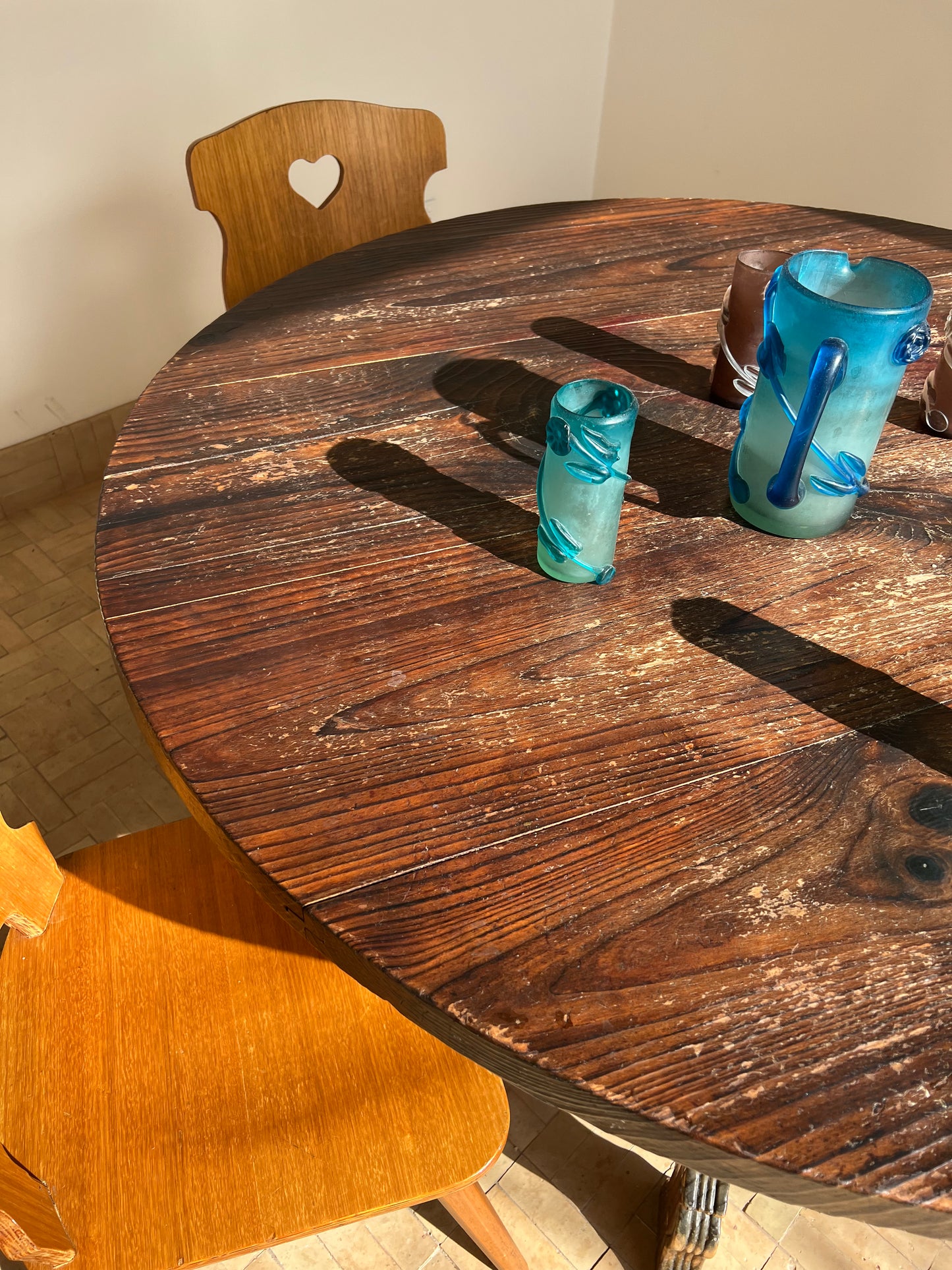 Vintage Spanish Round Dining Table