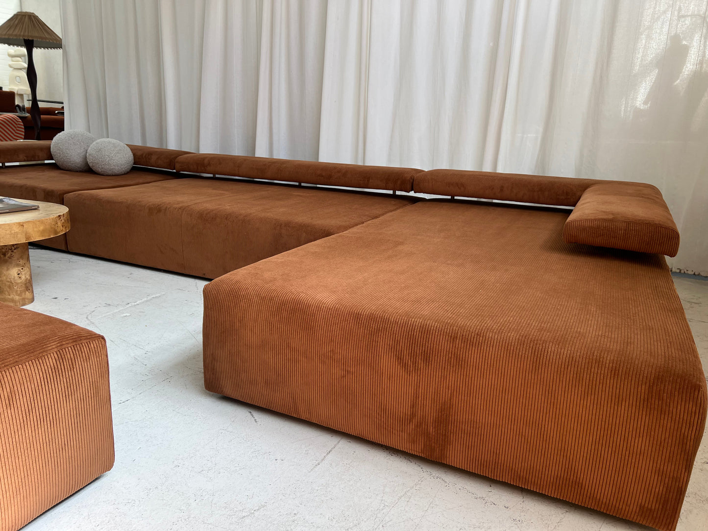ON HOLD - Bespoke Large Corduroy Modular Sofa