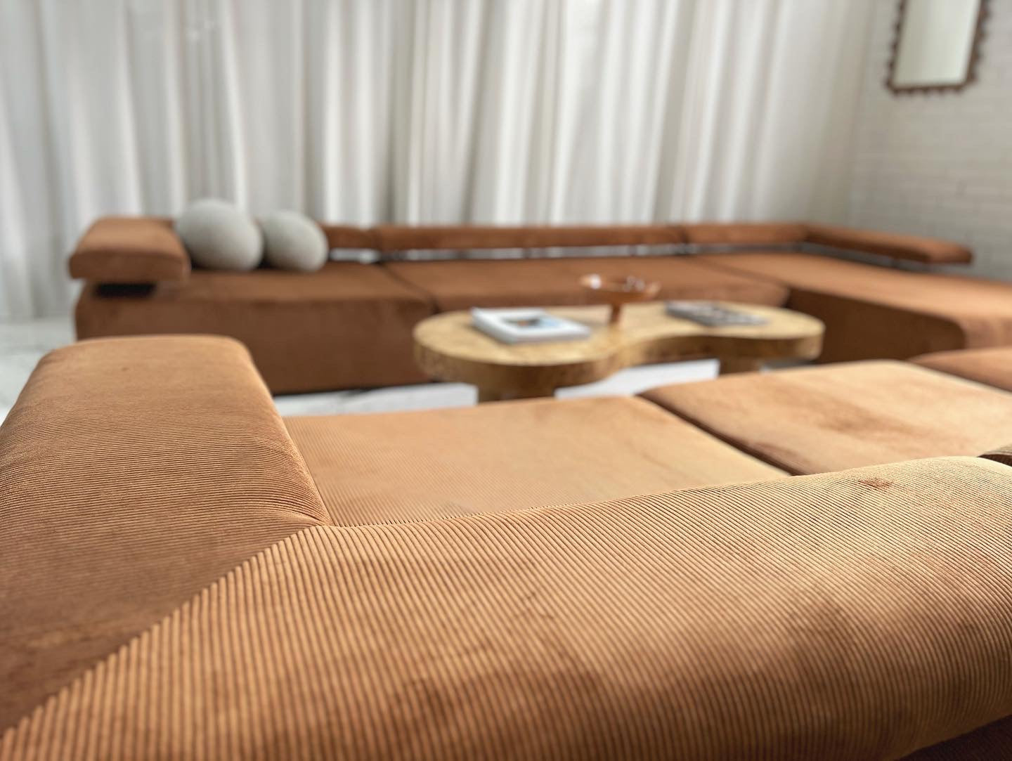 ON HOLD - Bespoke Large Corduroy Modular Sofa