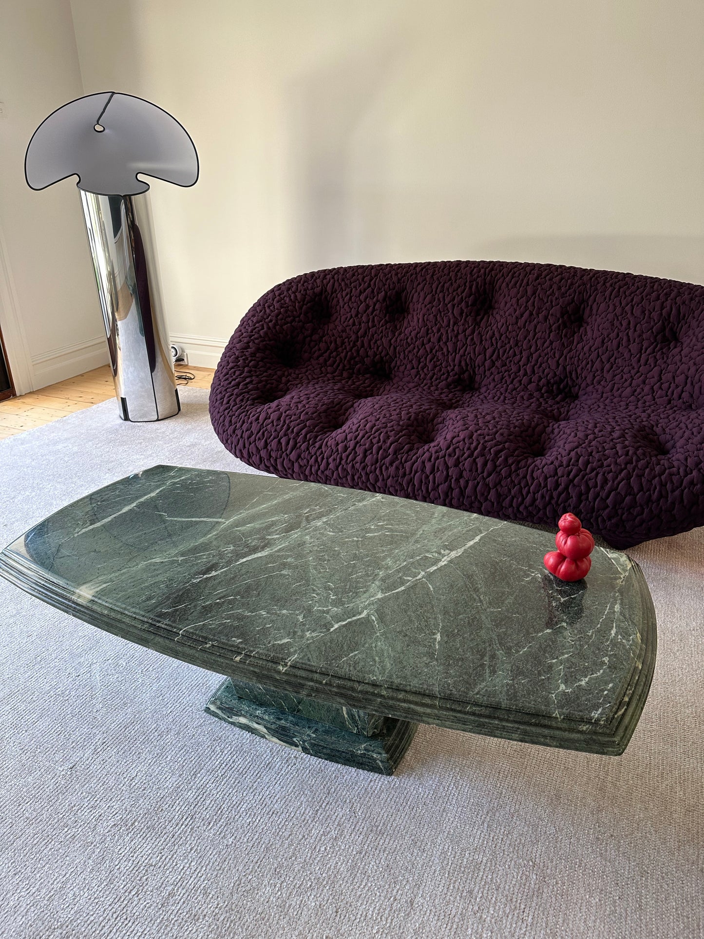 Vintage Green Marble Coffee Table