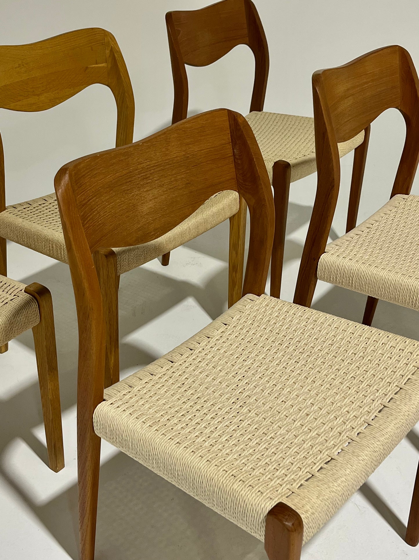 - Set of Six Danish Niels Moller #71 Dining Chairs