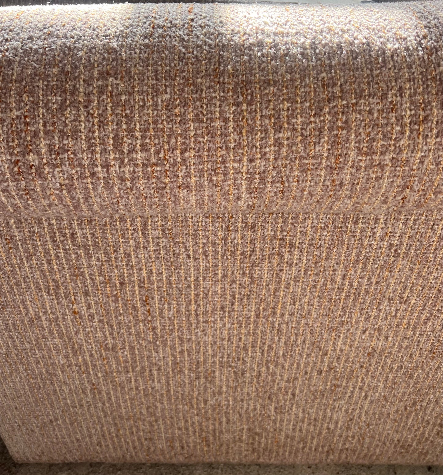 Vintage Pink/Beige Boucle Modular Sofa Set