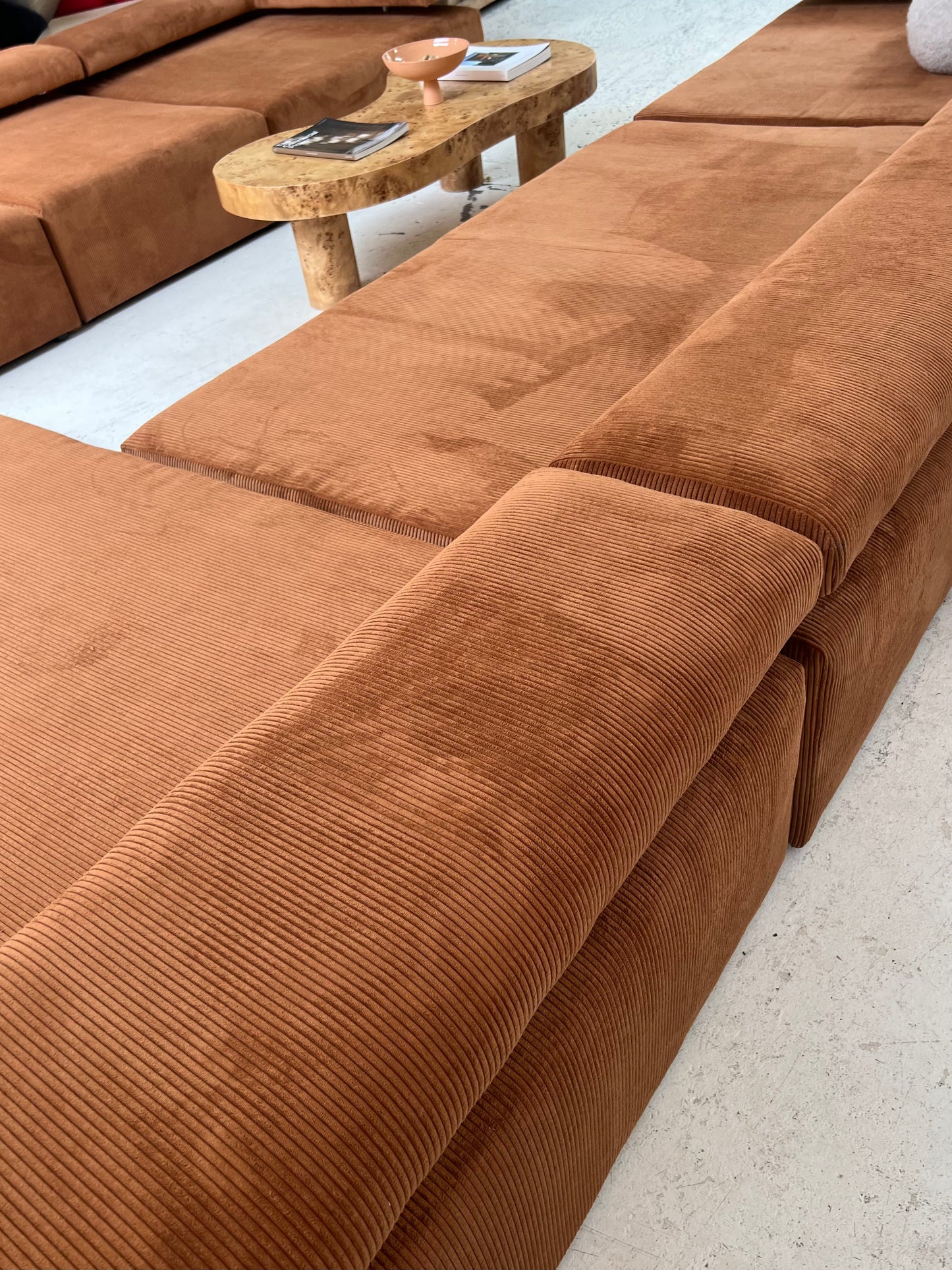ON HOLD - Bespoke Large Corduroy Modular Sofa