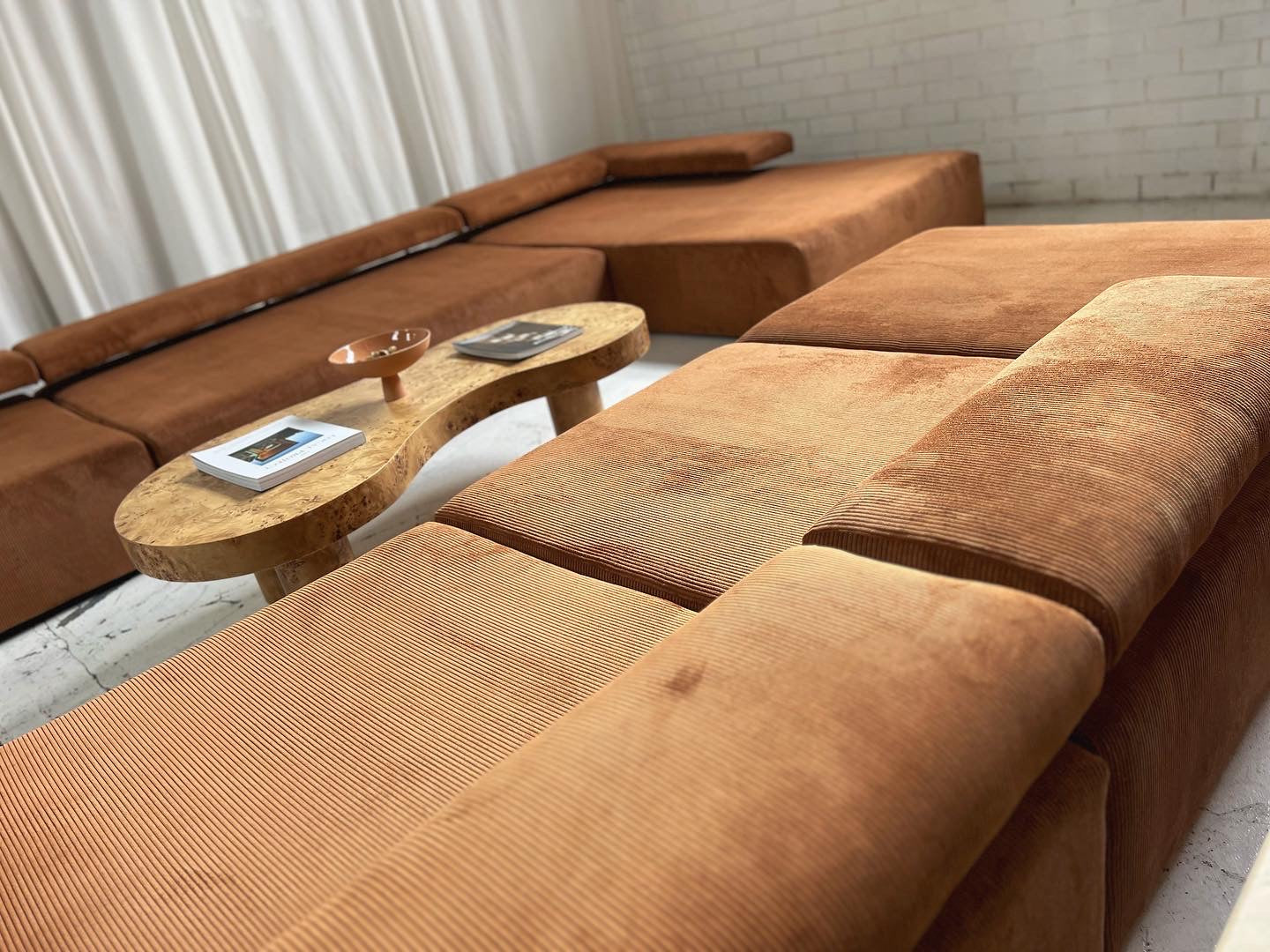 ON HOLD - Bespoke Large Corduroy Modular Sofa