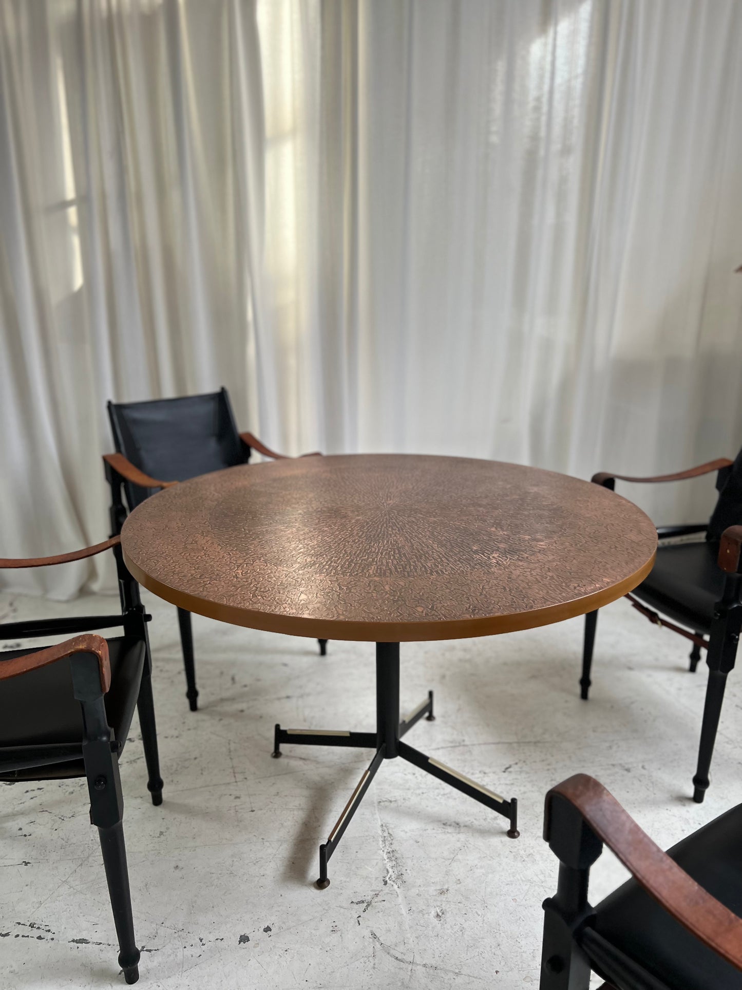 Restored Mid Century Copper Table