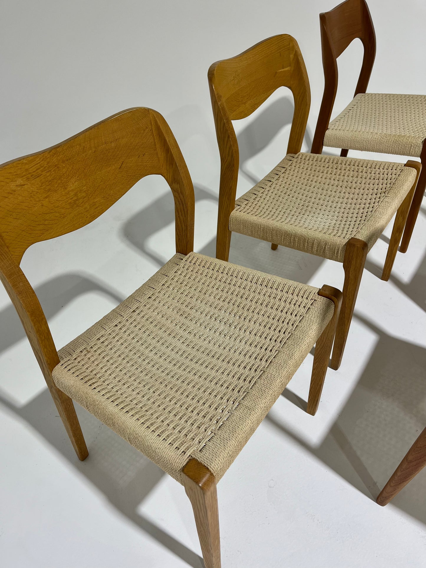 - Set of Six Danish Niels Moller #71 Dining Chairs