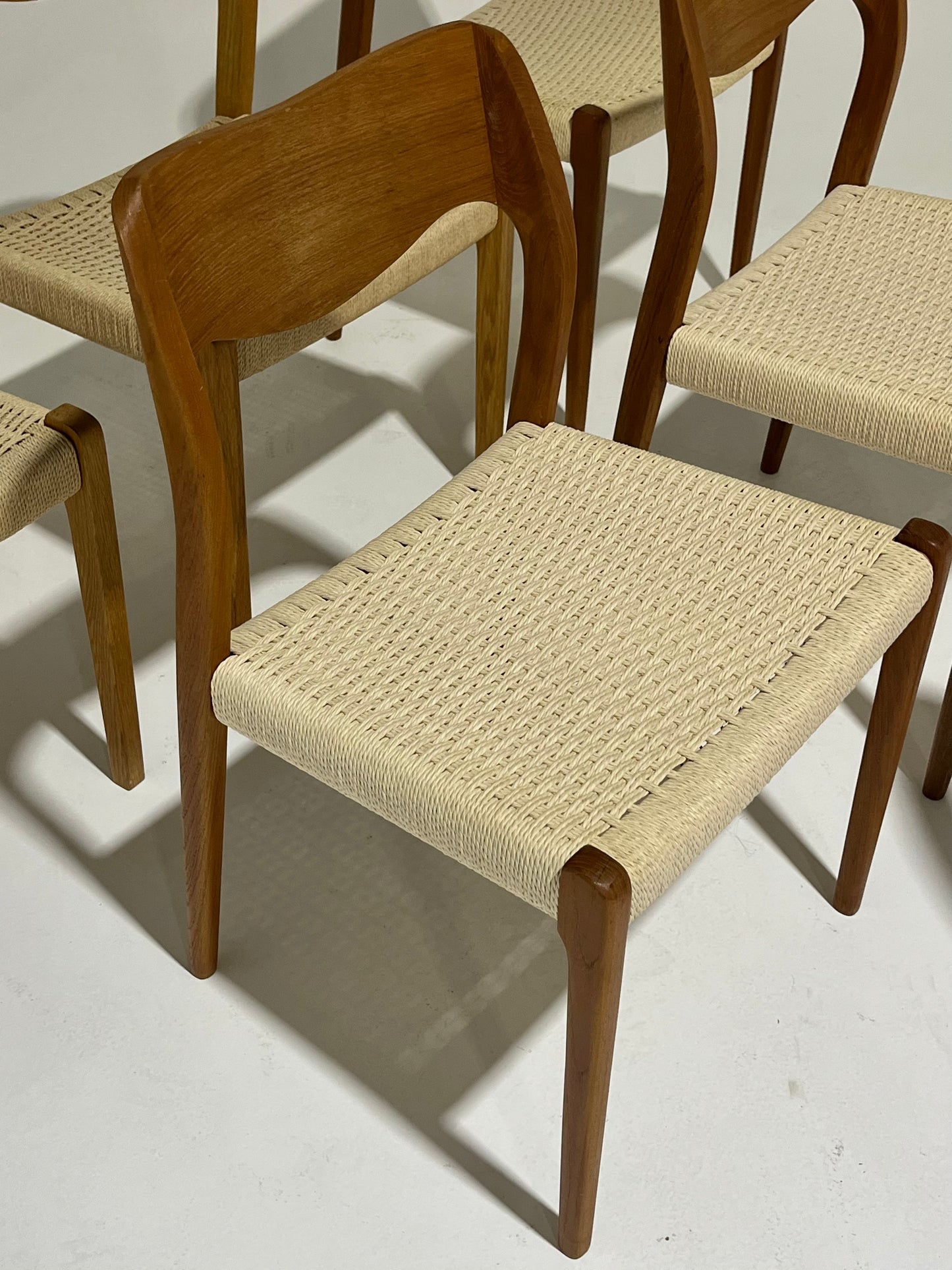 - Set of Six Danish Niels Moller #71 Dining Chairs