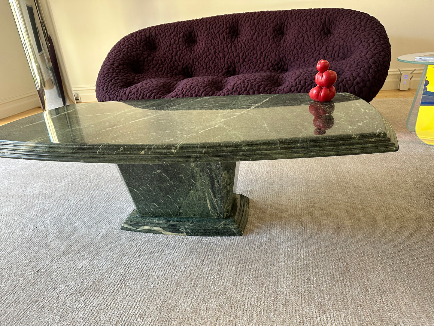 Vintage Green Marble Coffee Table