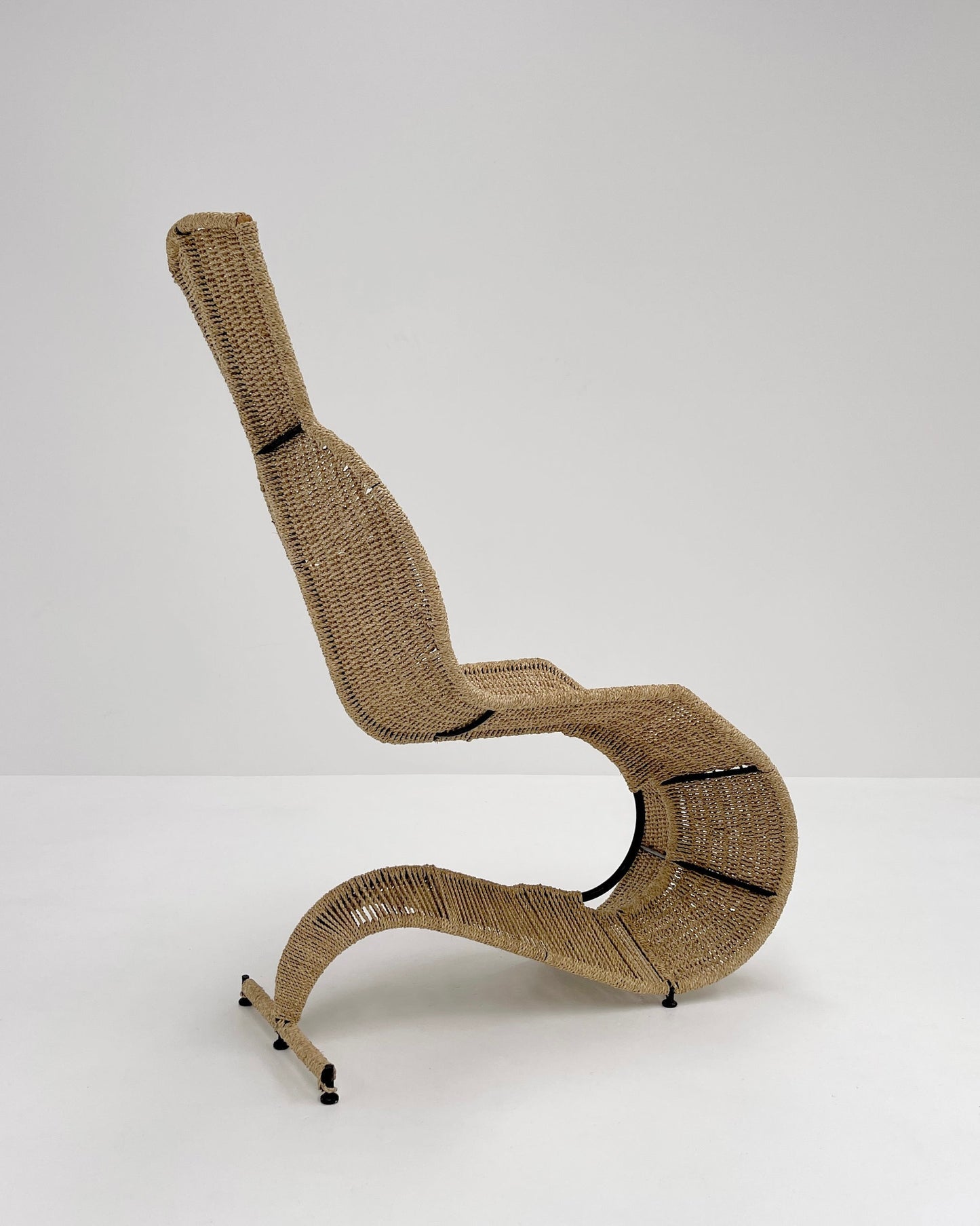 Tom Dixon “Bolide” Woven Seagrass Chair