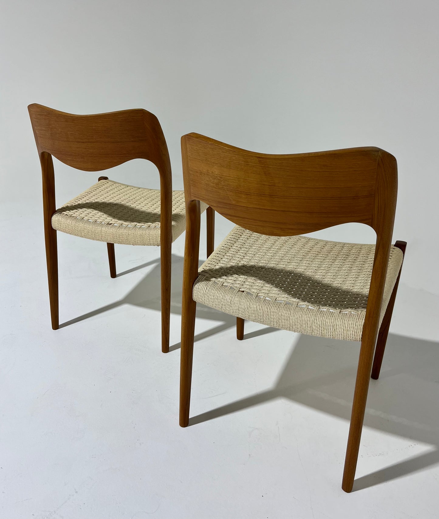 - Set of Six Danish Niels Moller #71 Dining Chairs