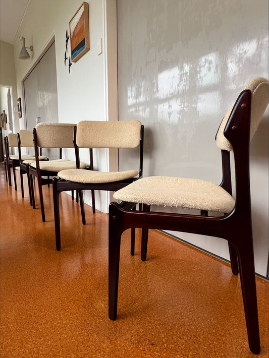 Model 49 dining chairs by Erik Buch for O.D Mobler - Six Available