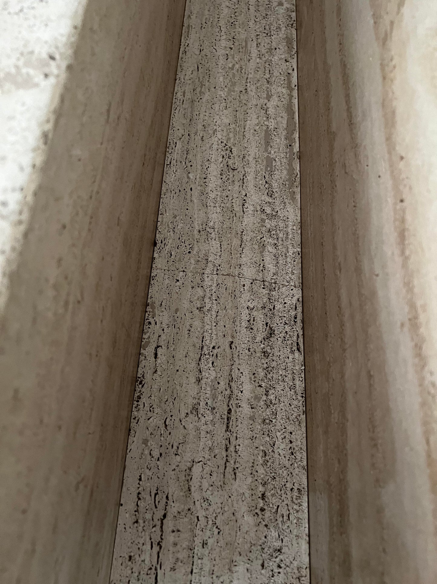 Split Level Travertine Coffee Table