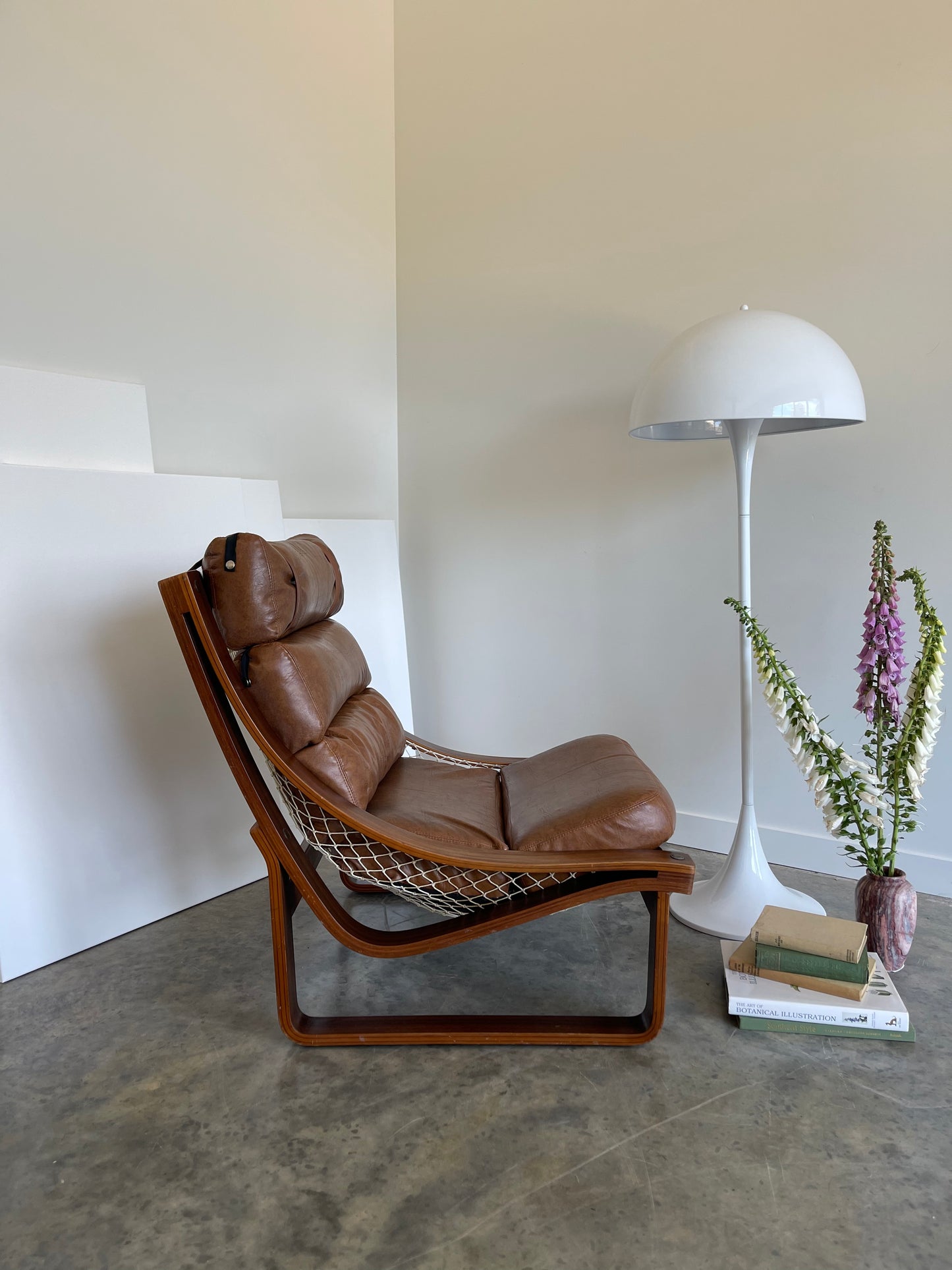 - Tessa T4 Vegan Leather Sling Armchair
